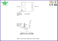 Prüfmaschine BIFMA X5.1 der 30~65cm Möbel-Büro-Stuhl-vorderer Rand-statischen Belastung