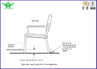 2000kg - Bein-Druck-beständiges Möbel-Testgerät 700mm des Stuhl-5000kg