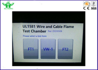Flammen-Prüfungskammer 0-160kPa des Draht-UL1581 und des Kabels