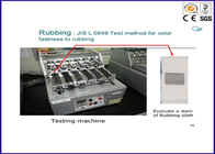 JIS-Farbechtheits-Reibungs-Prüfvorrichtung benutzt in färbender Farbechtheit zum Abriebtest