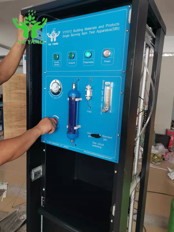 Einzelne brennende Prüfvorrichtung en 13823 GB/T 20284 für die Baumaterialien horizontal