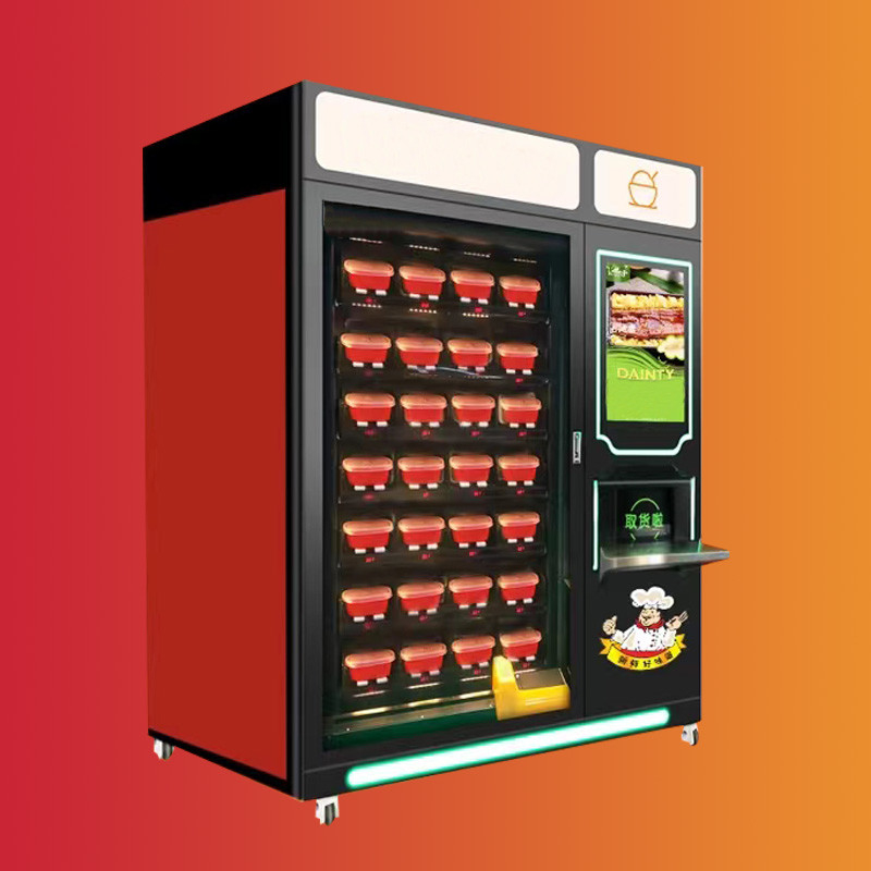 Münzenkuchen-Pizza-Automaten-Salat-Gemüse-frische Frucht-Nahrungsmittelgurt-Automat für Verkauf