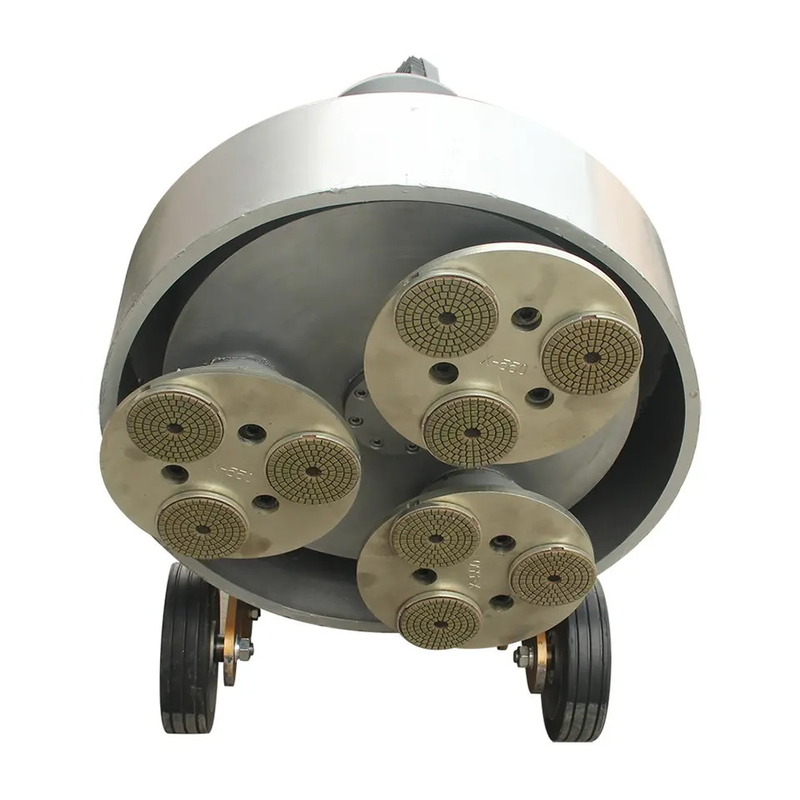 220 kg schwere Granitschleifmaschine mit 3-teiliger Schleifplatte und 10,6 l Wassertank