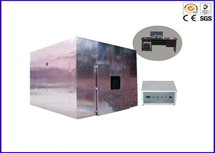 Horizontale brennende Rauch-Dichte-Prüfvorrichtung L3000 * W3000 * H3000 Millimeter Iec 61034 GB/T 17651