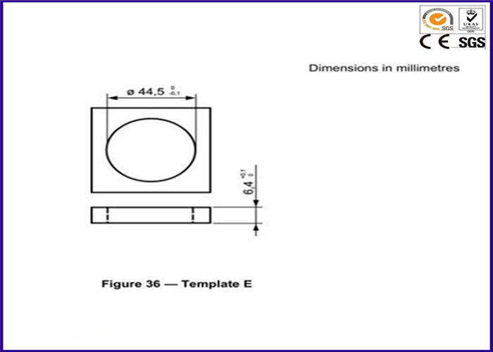 Edelstahl-Bällchen und Saugschalen prüfen Schablone E 16CFR 1510 ASTM F963