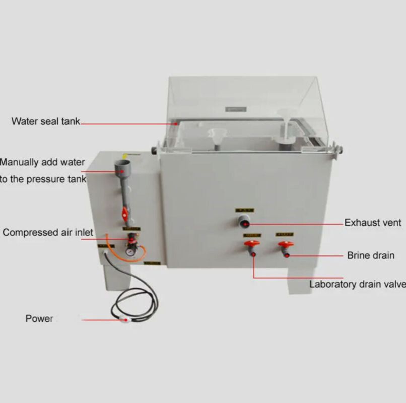 1-Year Continuous Corrosion Cabinet 220V Salt Fog Test Chamber For Salt Spray Testing