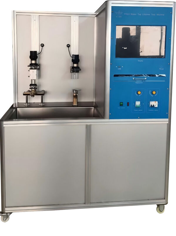 EN817 Professioneller Test für die Lebensdauer von Wasserhahnwechseln, automatische Wasserzirkulation mit Heizung, gleichzeitige Prüfung mit zwei Stationen zur Bewertung der Haltbarkeit von Wasserhahn