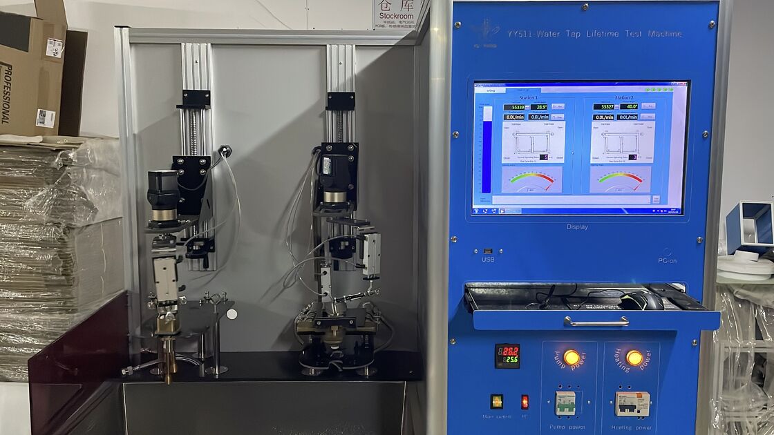 EN817 Computergesteuerte Armatur-Lebensdauertestmaschine mit einstellbarer Geschwindigkeit (0-15/min) und Edelstahlkonstruktion