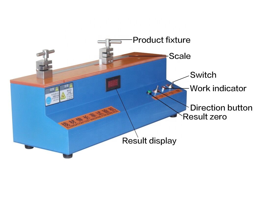 Elongation Test Machine for Wire Rod Copper Material Cable and Wire Elongation Tester Wire Testing Machine