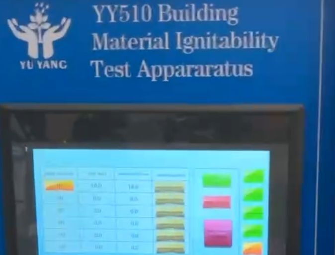 ISO 11925-2 zertifizierte Entflammbarkeitsprüfanlage mit Edelstahlkonstruktion und 0,7 m/s Rauchgasgeschwindigkeit für Baustoffe