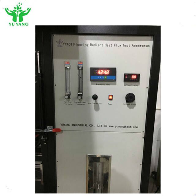 ISO 9239-1 ASTM E 846-konforme Prüfvorrichtung für den Wärmefluss von Strahlungsböden mit verstellbarer Flammenhöhe 60-120 mm und Wärmeflussmessung von 0-15 Kw/m2