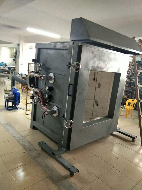 ISO 834-konforme vertikale Feuerbeständigkeitstestöfen mit 1200 °C Temperatur und modularer Konstruktion