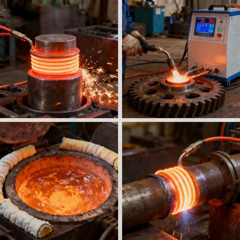 Elektromagnetischer Induktionserwärmungsofen Maschine Digitale Metallschweißanlage für Produktionsanlagen für den Schulgebrauch