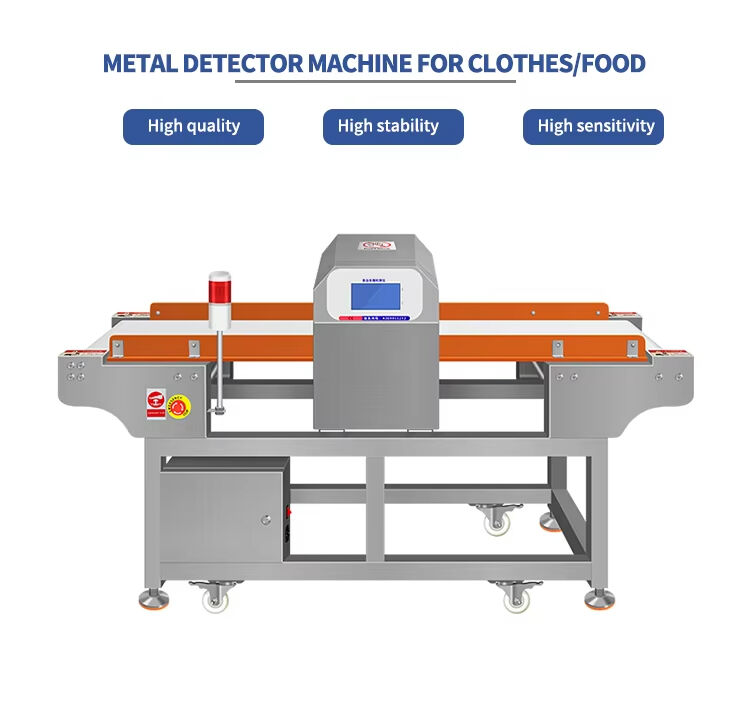 Industrie-Metalldetektor-Maschine Feuchte und Trockene Lebensmittel Metalldetektor mit hoher Empfindlichkeit für verschiedene Anwendungen