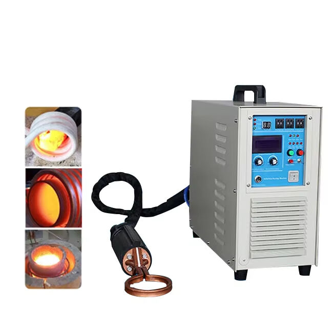 Multifunktionale industrielle 15 kW Induktionsheizmaschine Neue Frequenzumwandlung Elektromagnetische Getriebe PLC Schweißmaschine