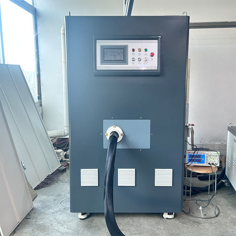 30KW Hochfrequenz-Induktionsheizmaschine Einfache Bedienung Kupferrohr-Draht-Schweiß-Induktionsheizung 220V Neues PLC-Lager