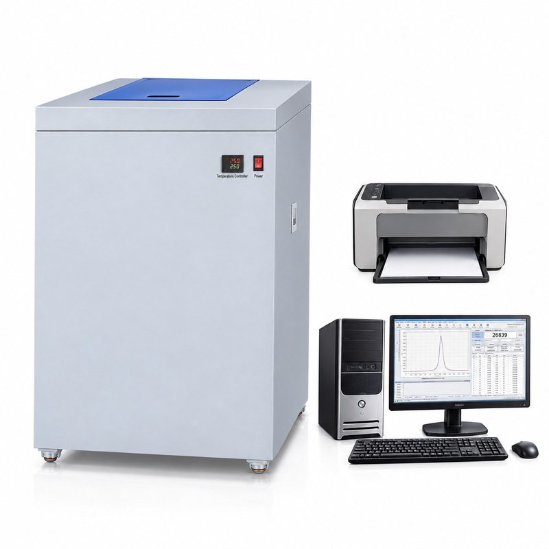 ISO 1716-konforme Prüfmaschine für den Bruttokaloriumswert mit 300 ml Bombenvolumen und Temperaturlösung von 0,0001 °C