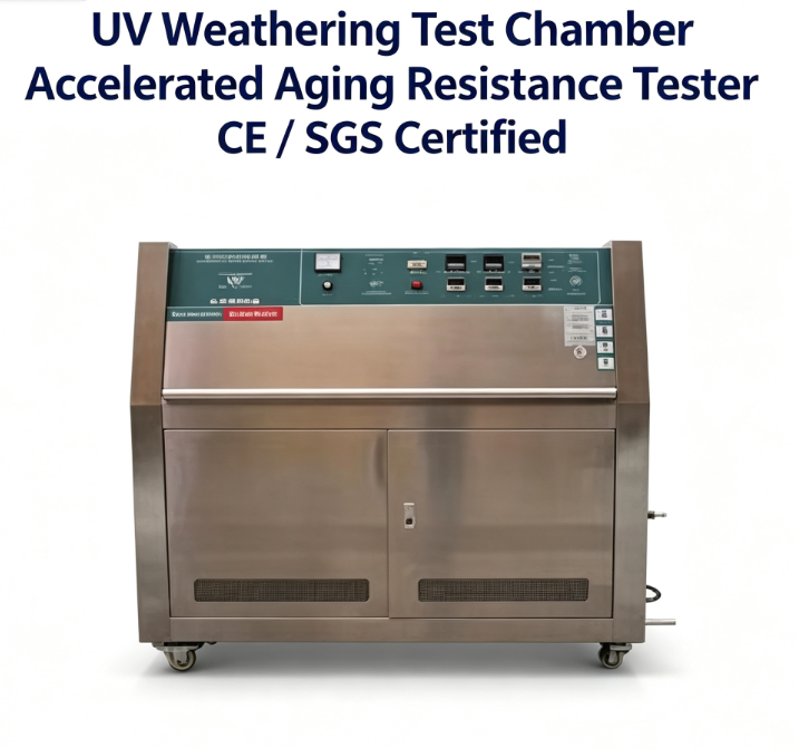 UV-Beschleunigter Wetterprüfer mit 304# Edelstahlkammer TEMI 880 Programmierbarer Controller und RT+20°C~70°C Temperaturbereich