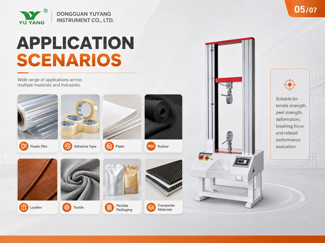 Industrial Universal Material Testing Machine 1Ton Load Support Tear Bend Shear Sustained Tension Pressure Test
