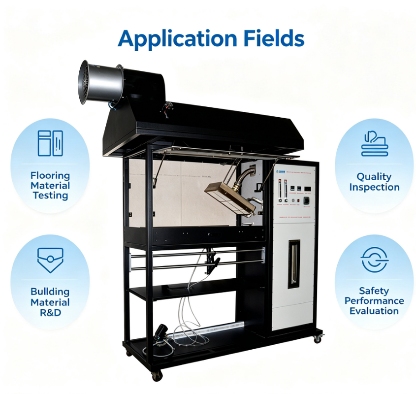 Flooring Radiant Heat Flux Test Apparatus Precision Thermal Performance Testing Machine For Building Floor Material